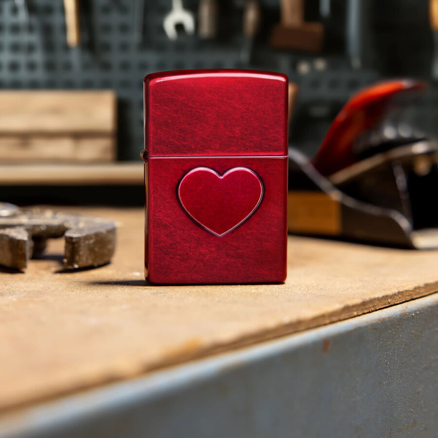 stamped heart design