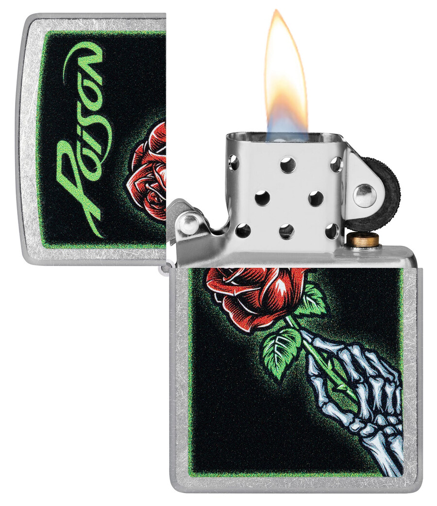 poison rose design