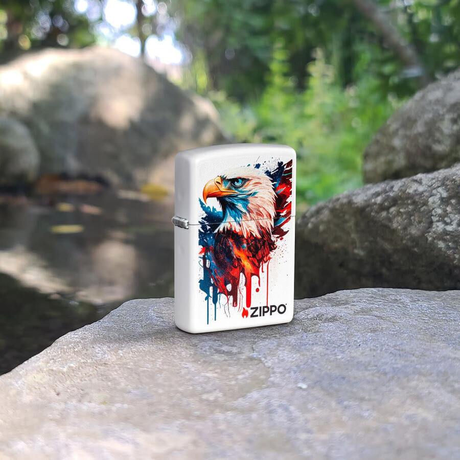 painted eagle design