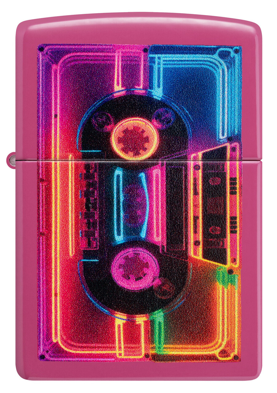 neon cassette design