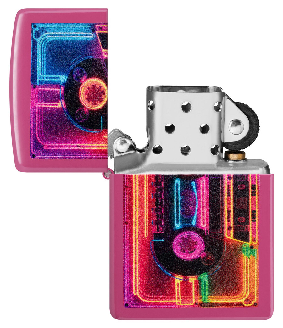 neon cassette design
