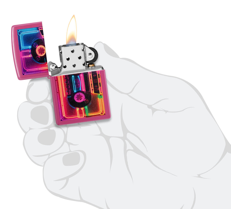 neon cassette design