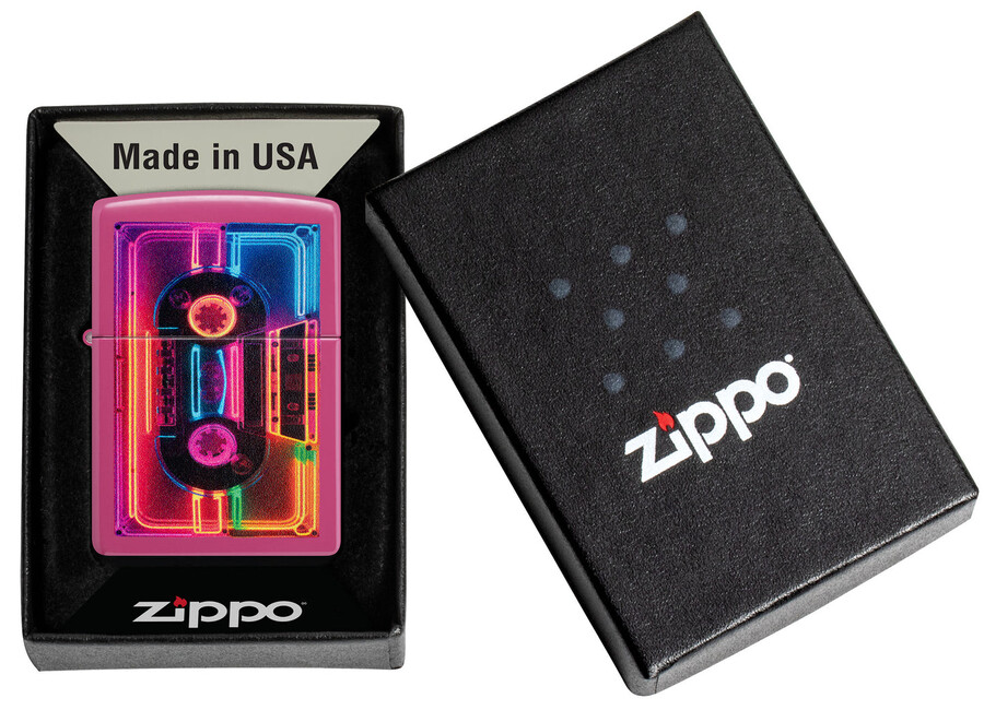 neon cassette design