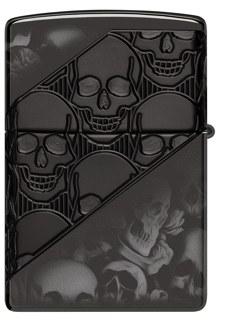 skull collage design