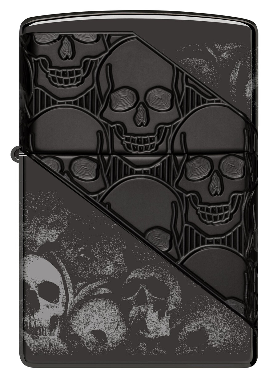 skull collage design