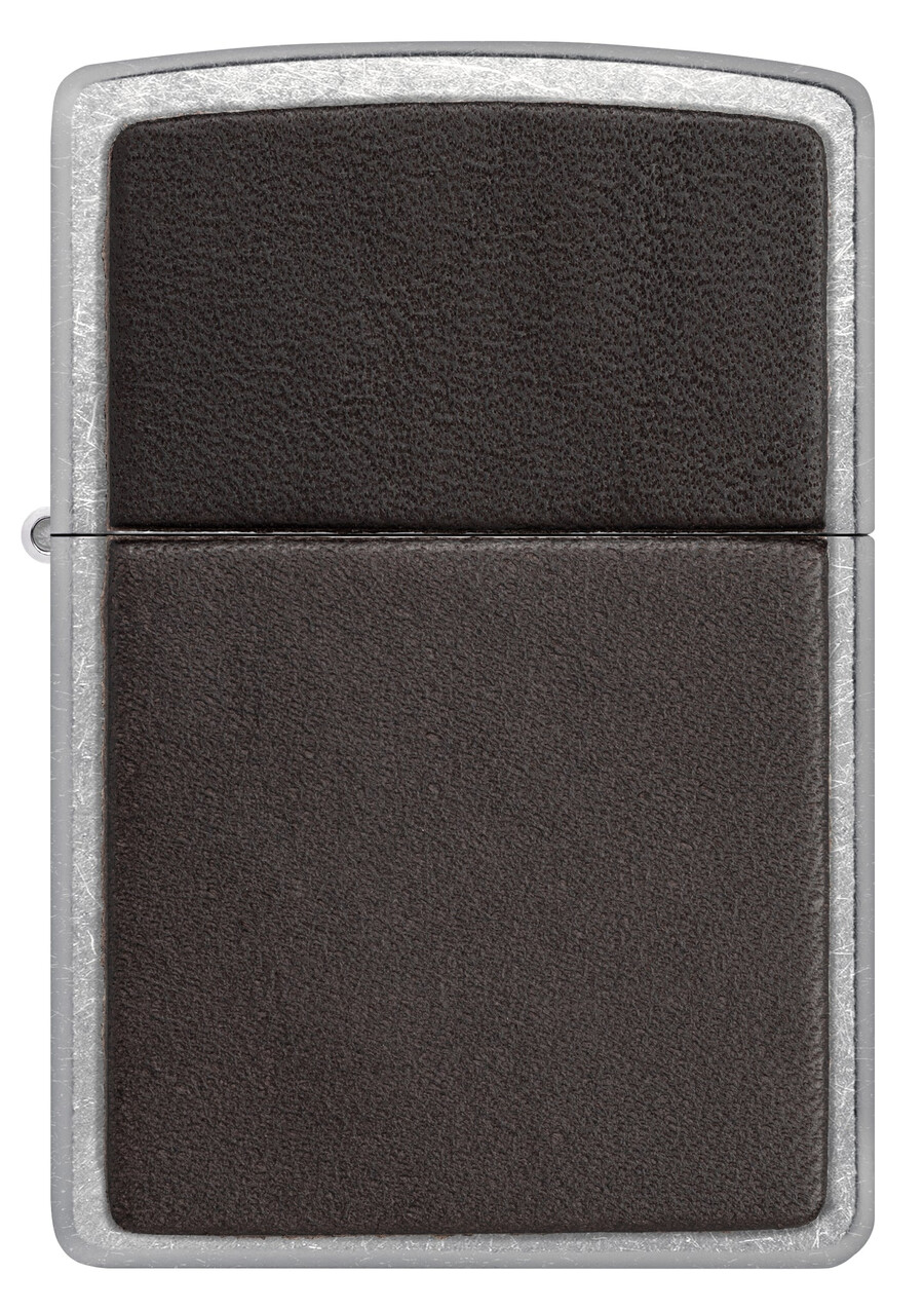 brown leather emblem