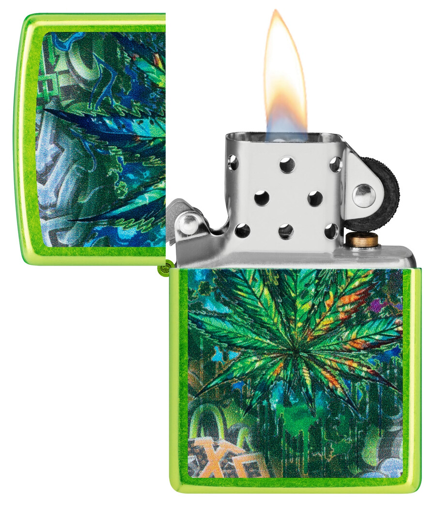 graffiti leaf design