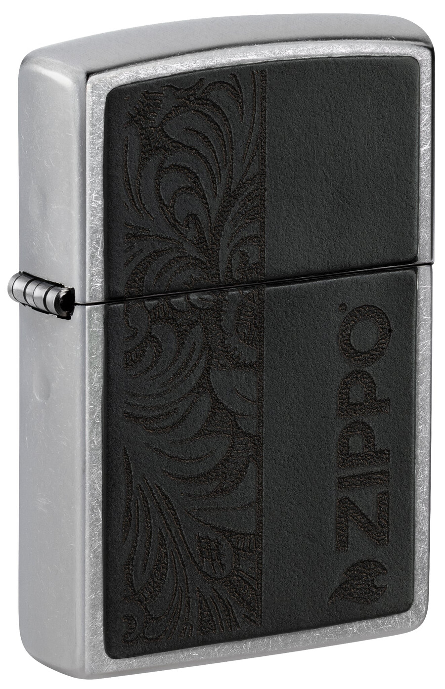black leather emblem - zippo design