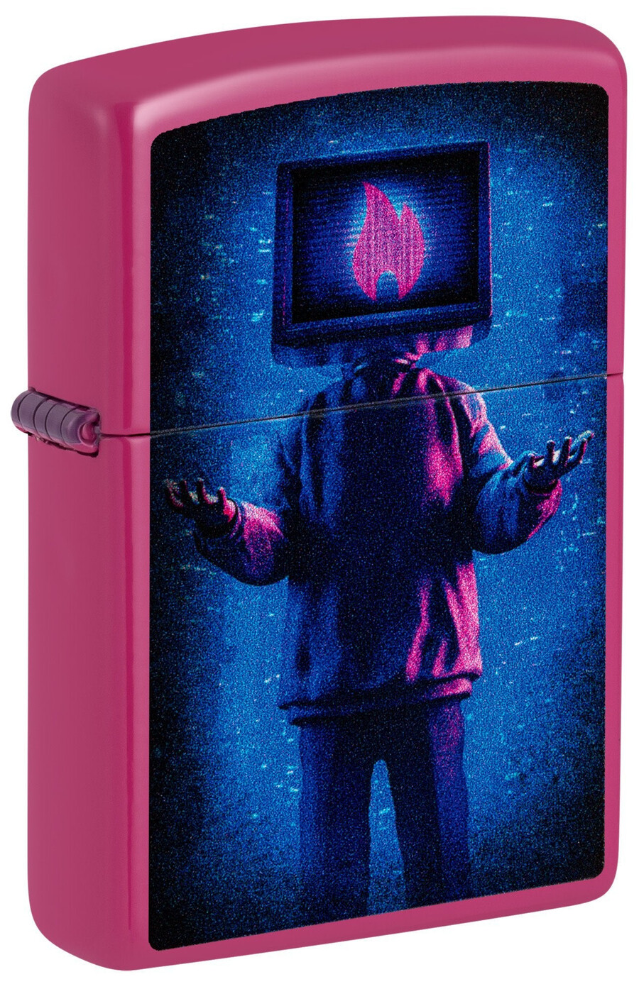 flame tv man design