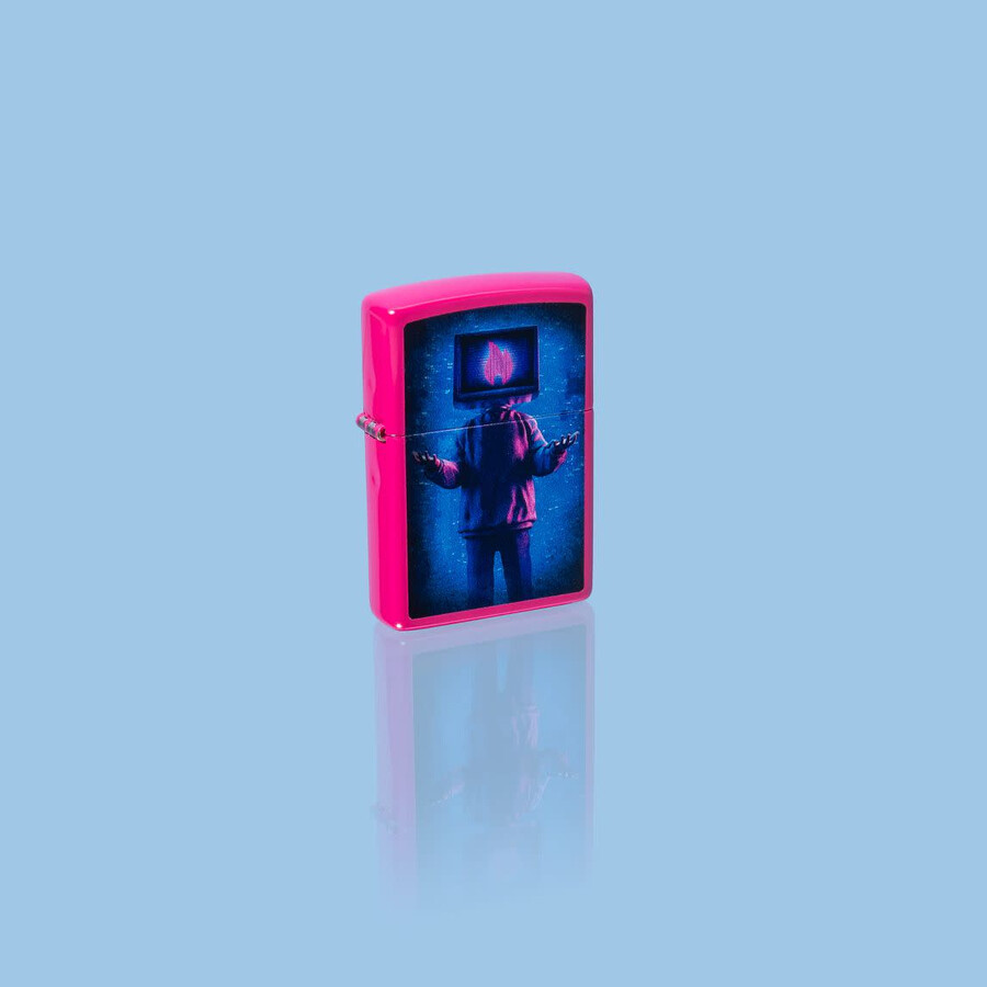 flame tv man design
