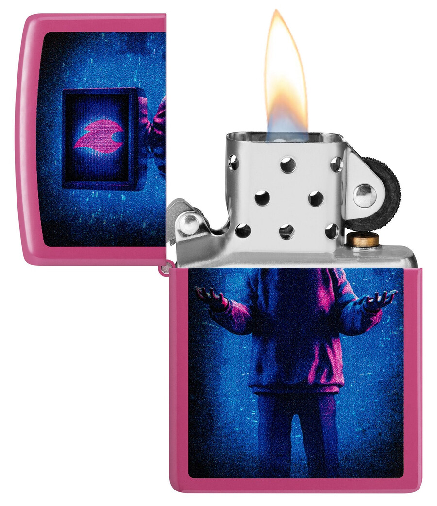 flame tv man design