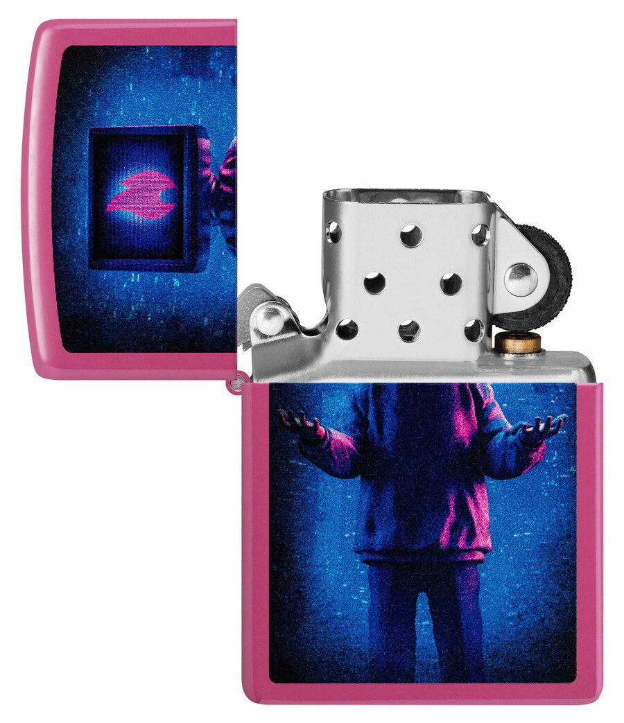 flame tv man design