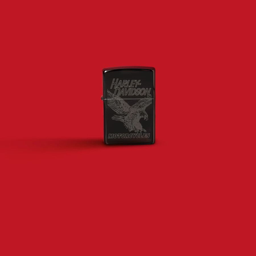 harley-davidson monochrome eagle design