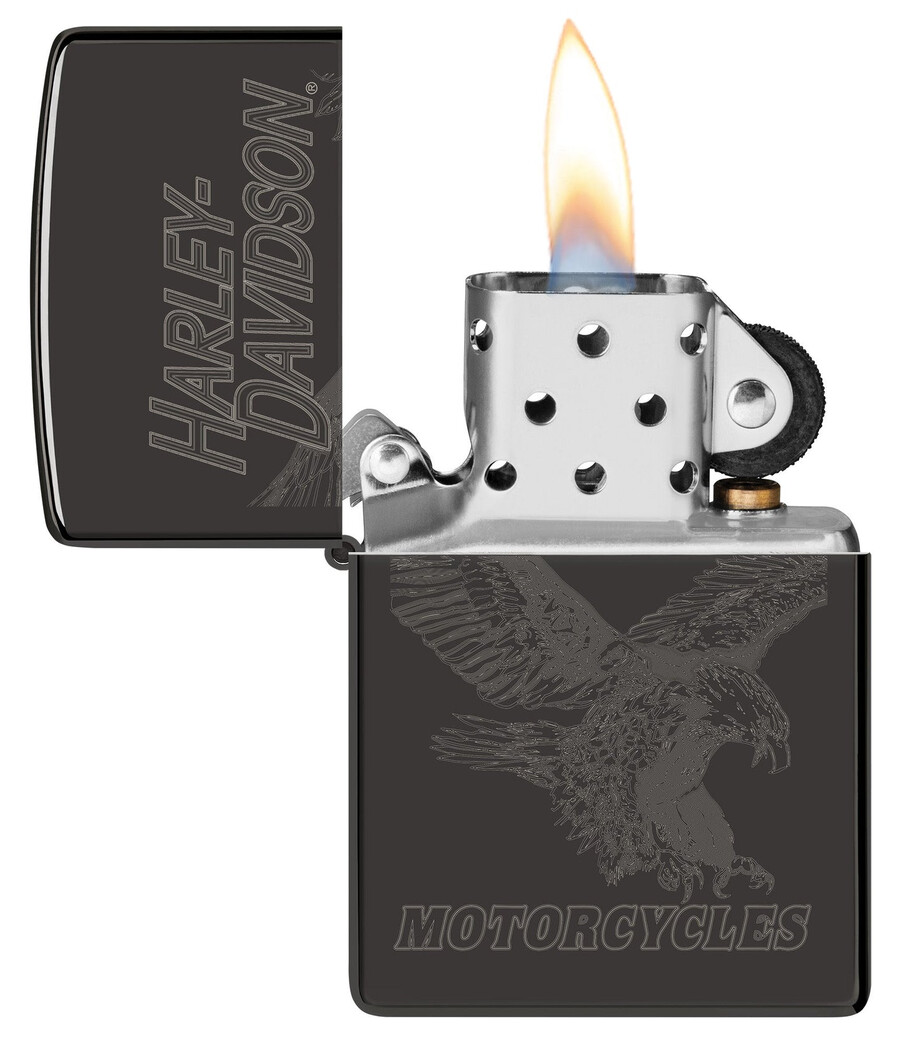 harley-davidson monochrome eagle design