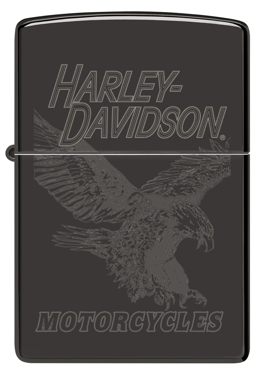 harley-davidson monochrome eagle design