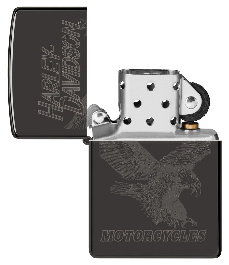 harley-davidson monochrome eagle design