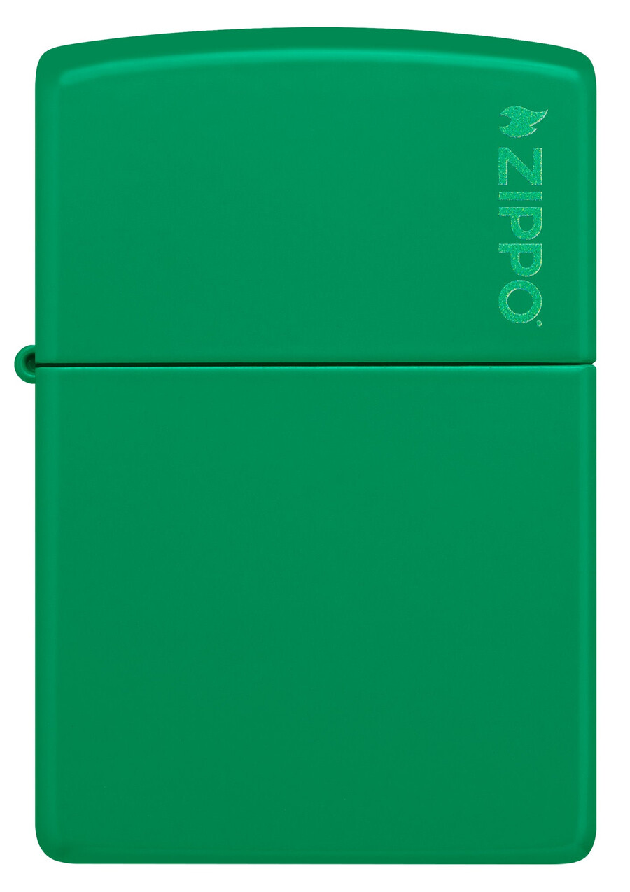 classic grass green matte zippo logo