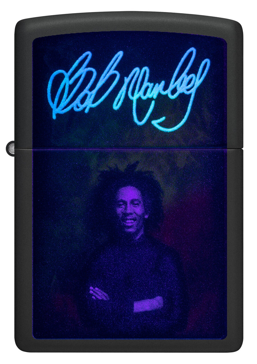 bob marley black light signature design
