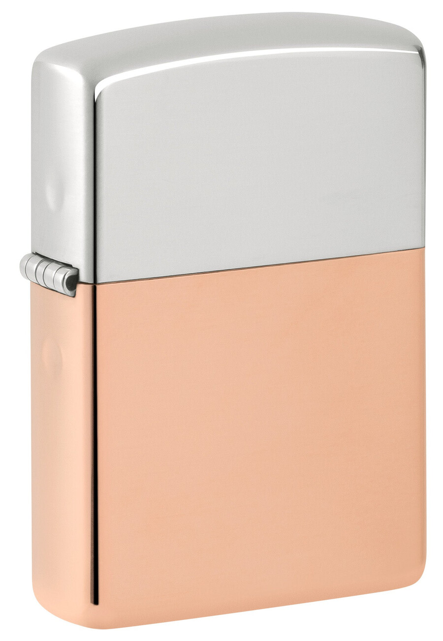 bimetal case lighter - sterling silver lid