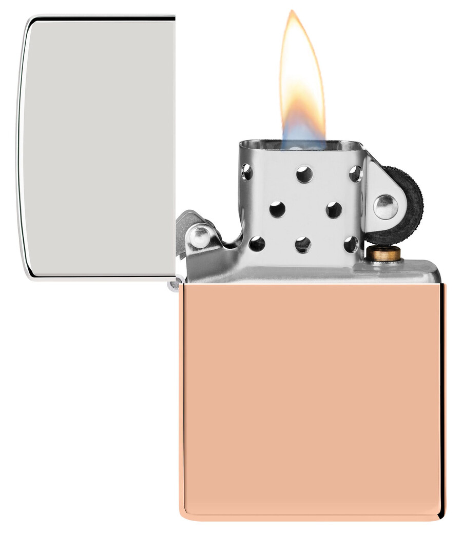 bimetal case lighter - sterling silver lid
