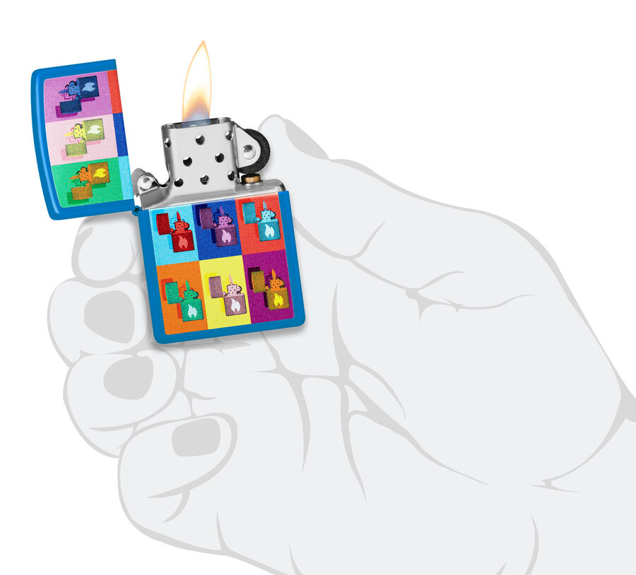 pop art zippo design