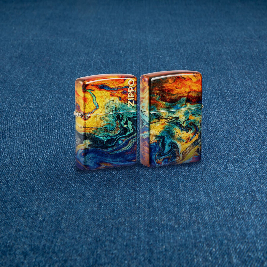 colorful zippo design
