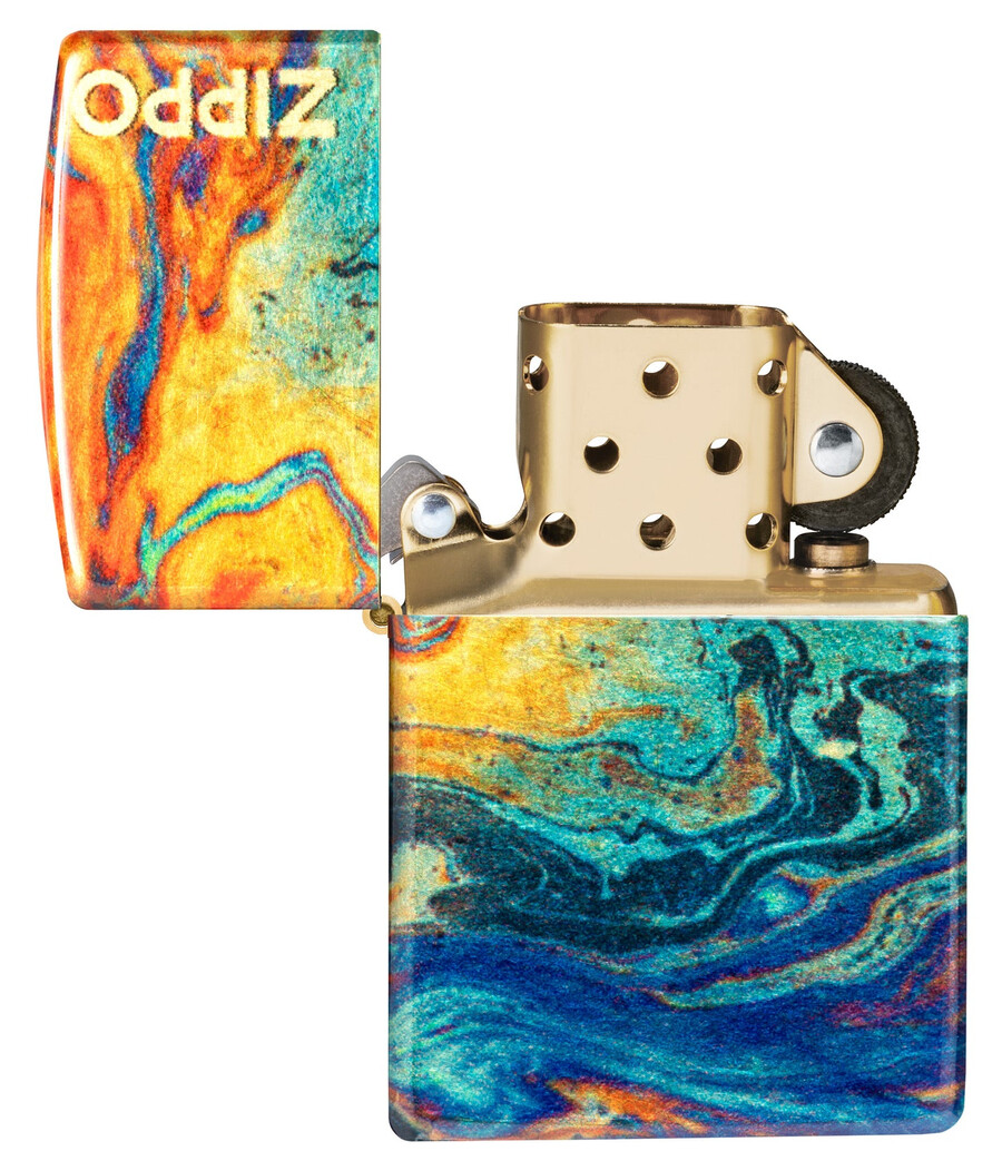 colorful zippo design