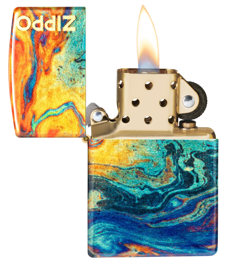 colorful zippo design