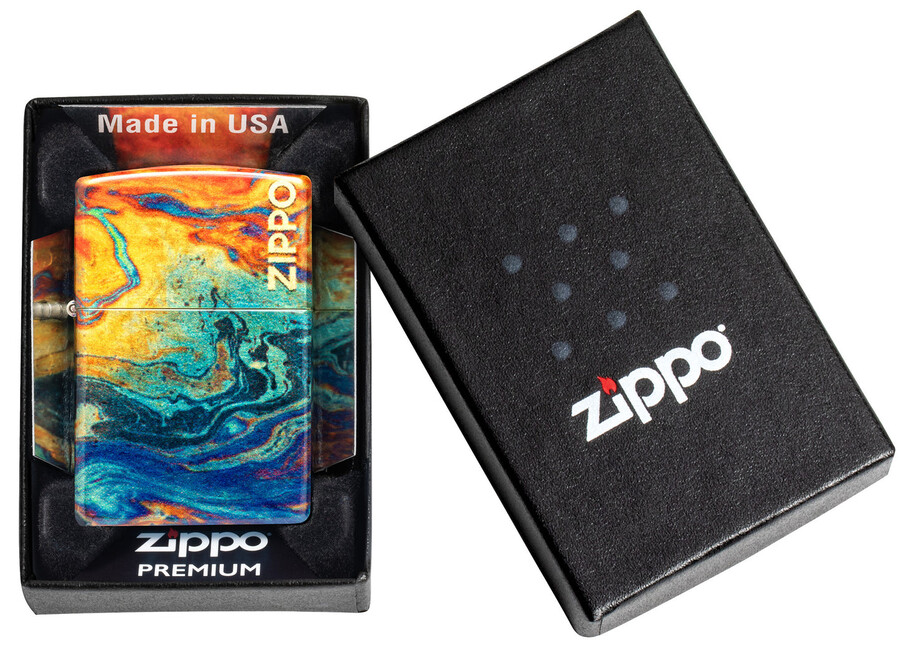 colorful zippo design