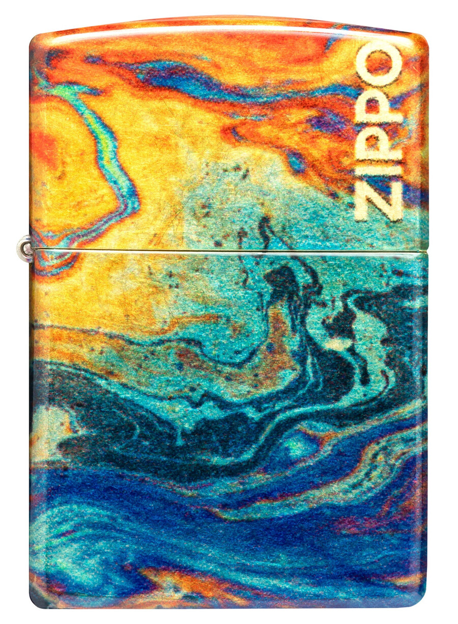 colorful zippo design