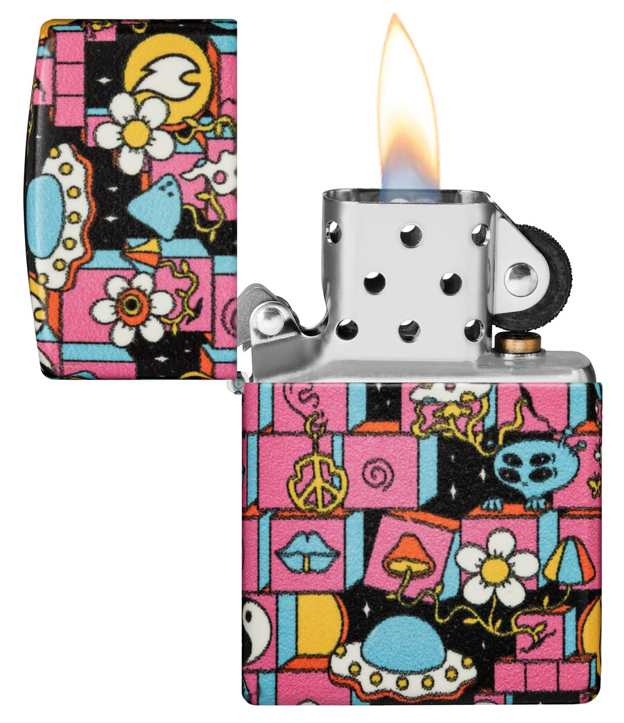 abstract zippo design