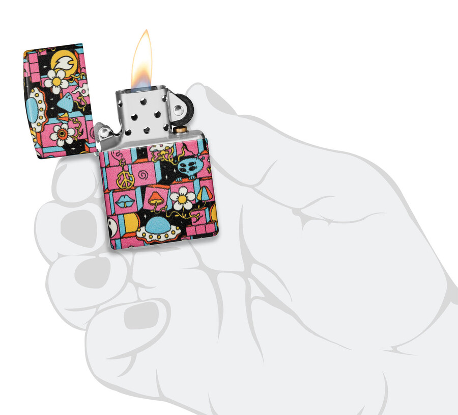 abstract zippo design