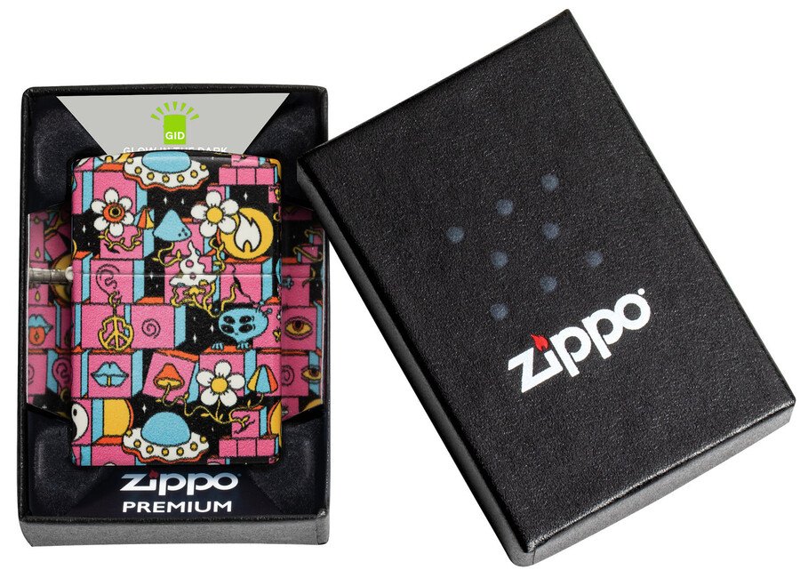 abstract zippo design