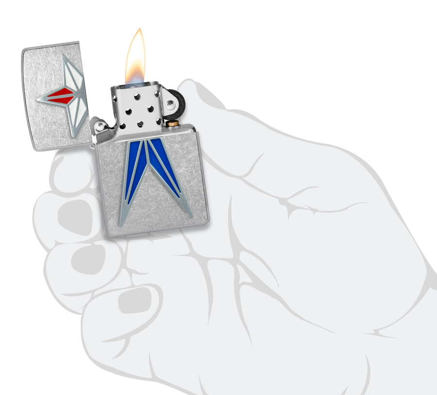 red white blue star