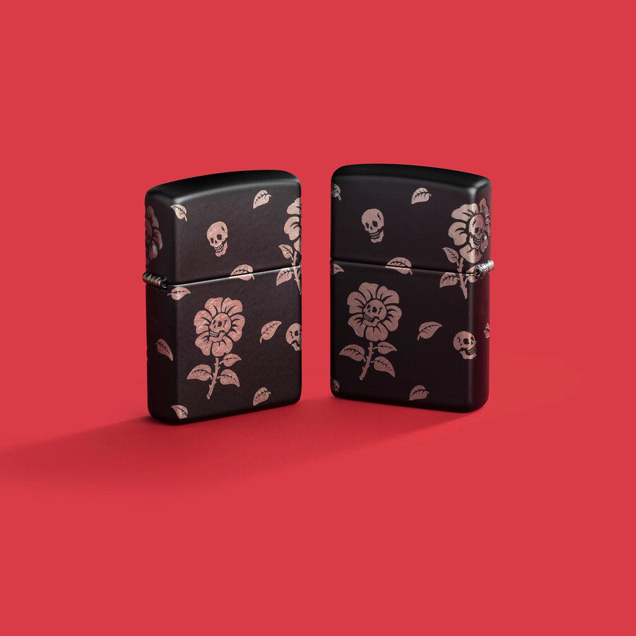 flower skulls design