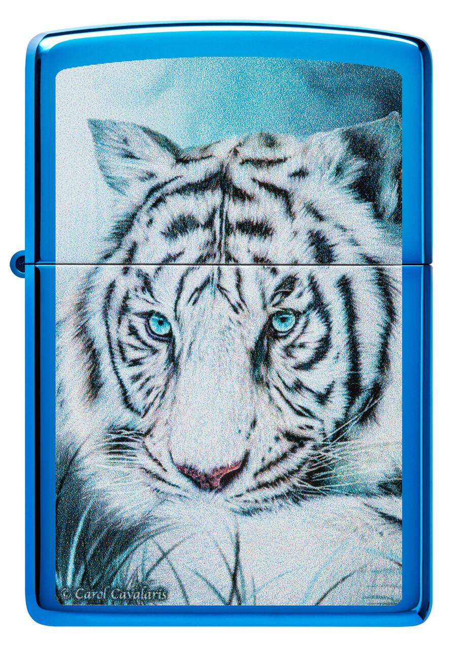 carol cavalaris white tiger design