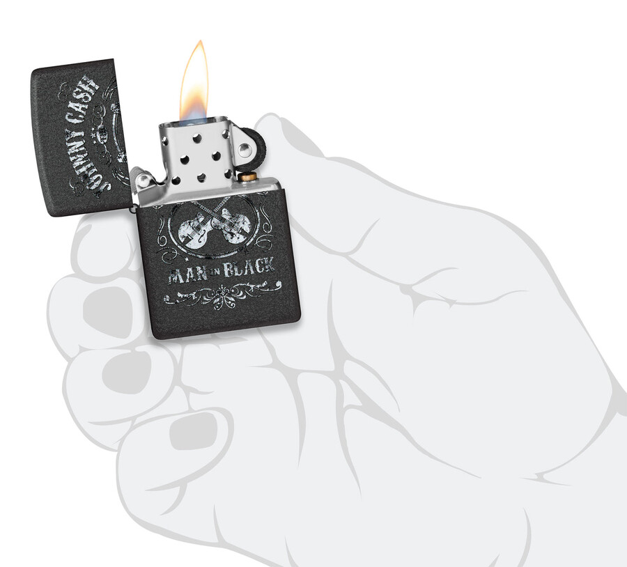 johnny cash man in black design
