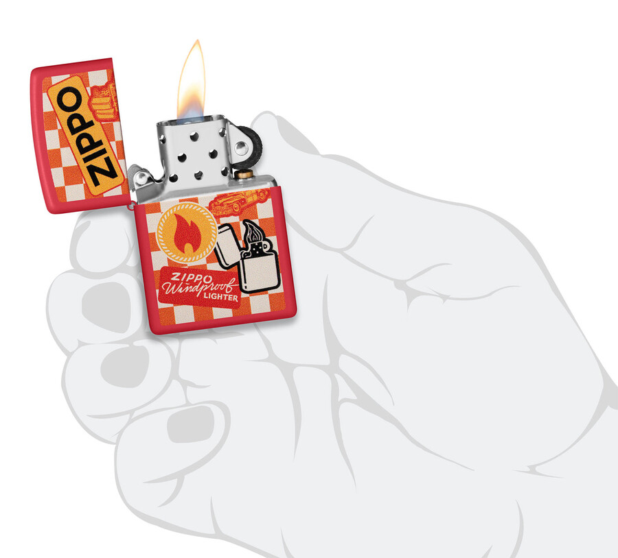 retro zippo design
