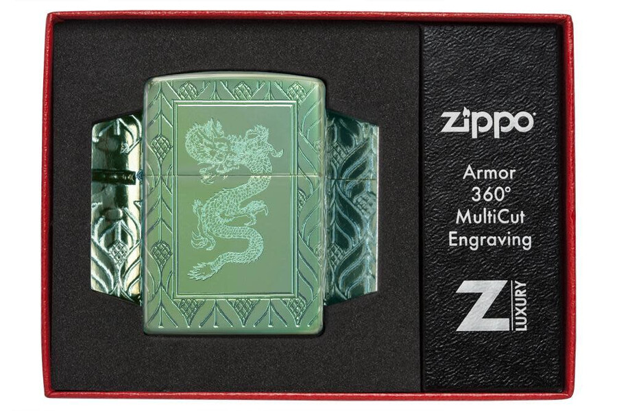 armor high polish green elegant dragon