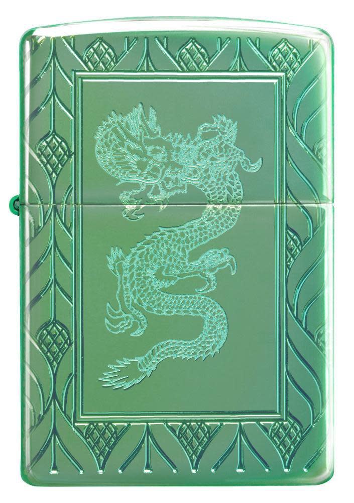 armor high polish green elegant dragon