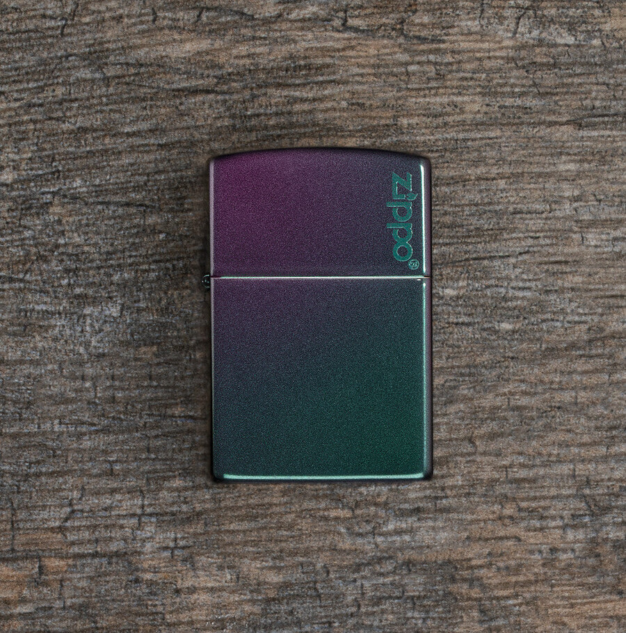 classic iridescent zippo logo