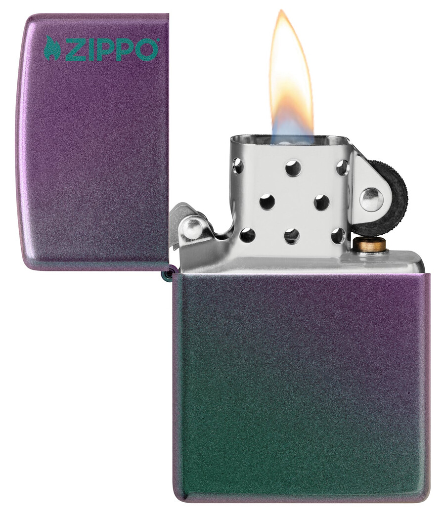classic iridescent zippo logo