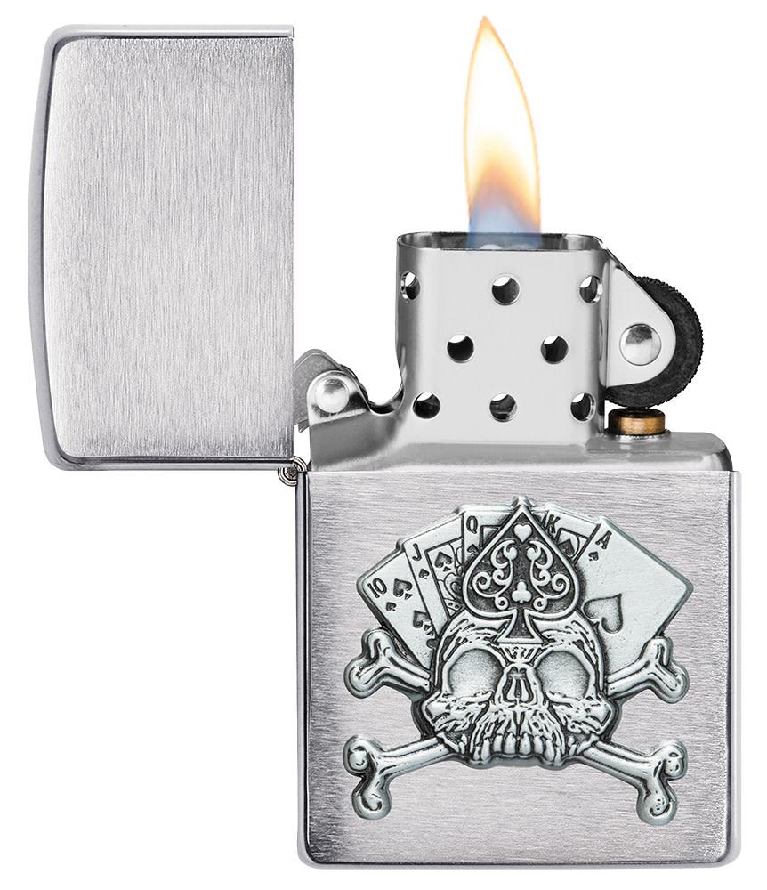 card skull emblem design