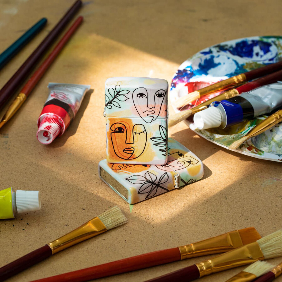 abstract faces design
