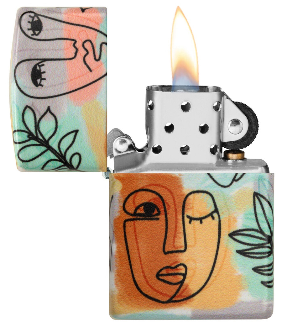 abstract faces design