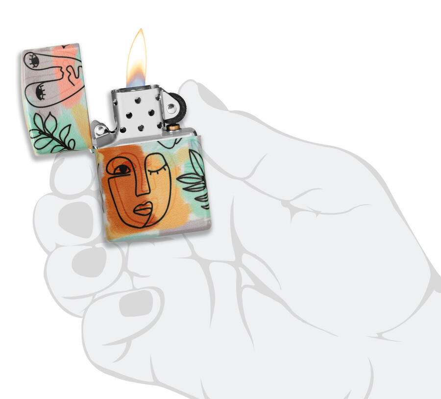 abstract faces design