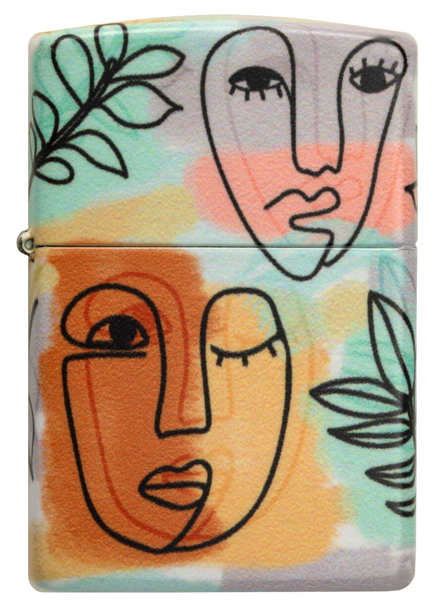 abstract faces design