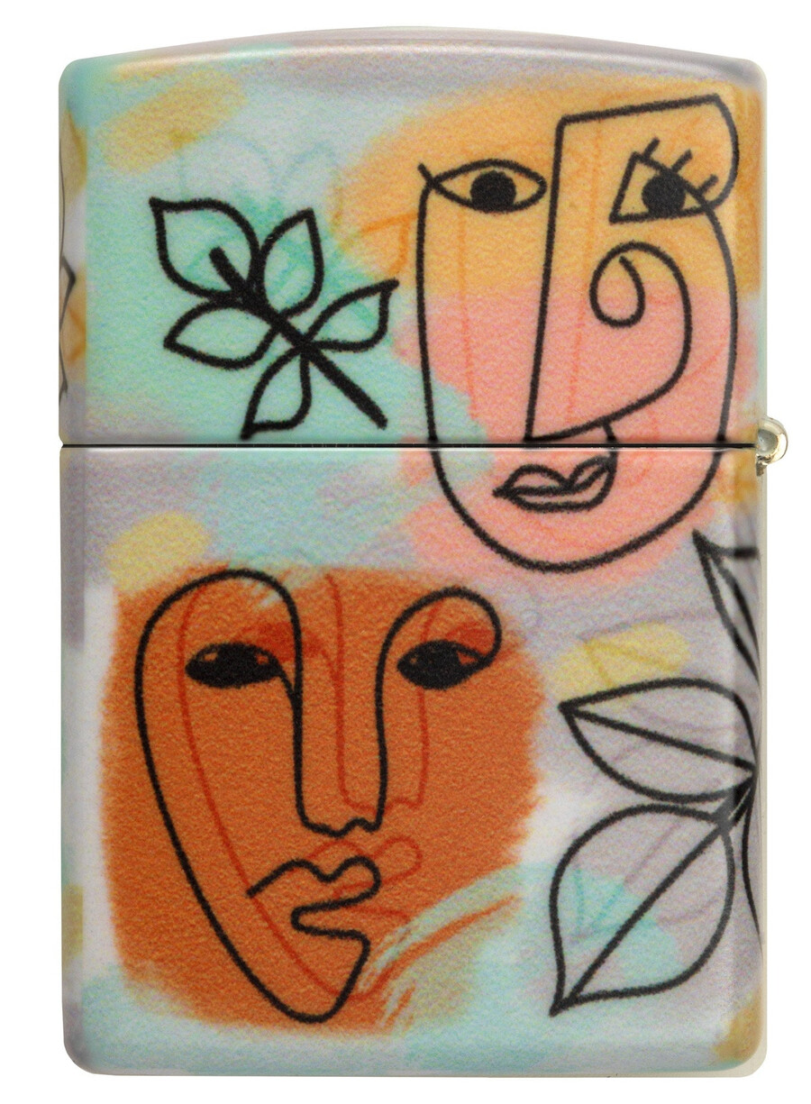 abstract faces design