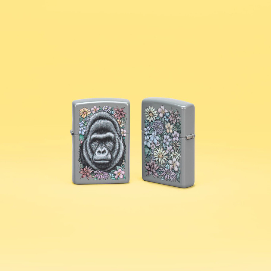 floral gorilla design