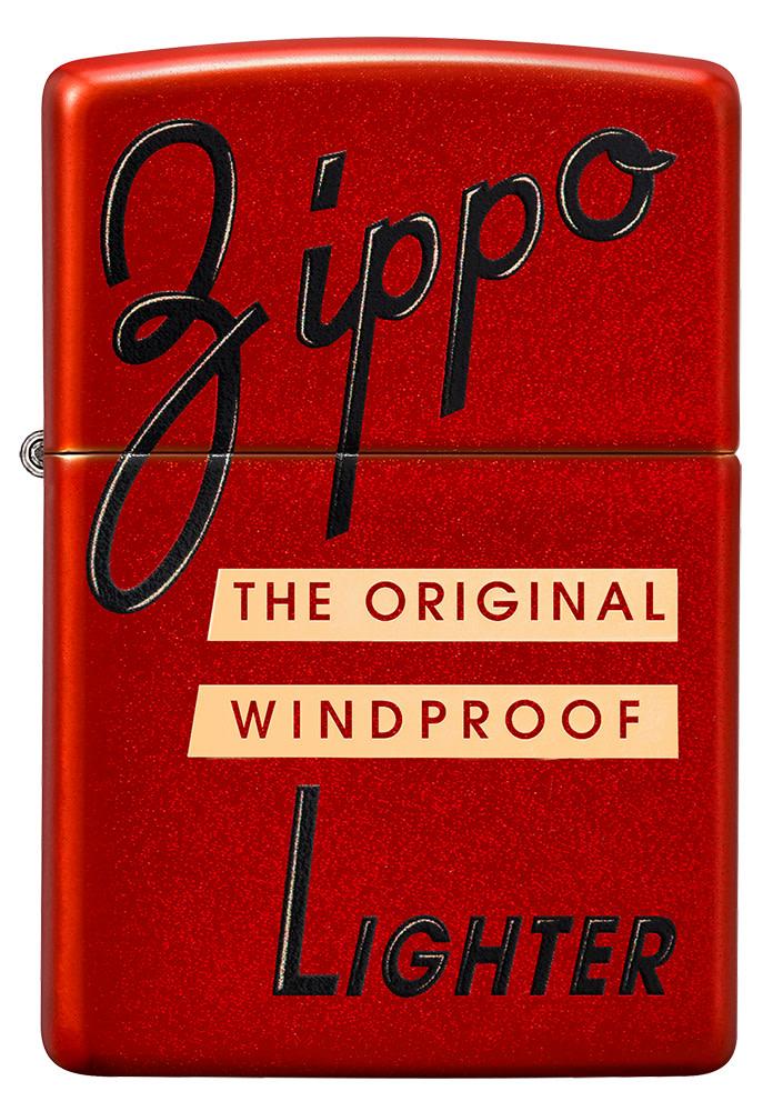 zippo red box top design